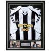 Alan Shearer & Kevin Keegan Deluxe Framed Signed Newcastle Shirt