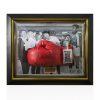 Muhammad Ali Framed Signed Boxing Glove - "Meeting The Beatles"