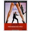 Roger Moore Signed James Bond Poster - "For Your Eyes Only"