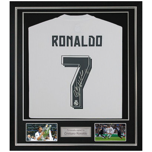 Cristiano Ronaldo Deluxe Framed Signed Real Madrid Shirt