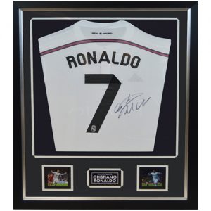 Cristiano Ronaldo Framed Signed Real Madrid Shirt