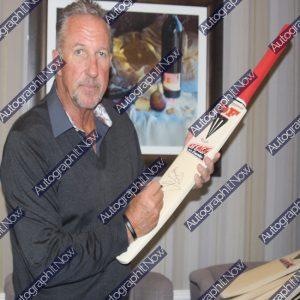Ian Botham Framed Signed Cricket Bat