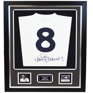 Jimmy Greaves Framed Signed Tottenham Shirt