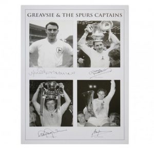 Greavsie & The Spurs Captains - Signed by Greaves, Mackay, Perryman & Mullery