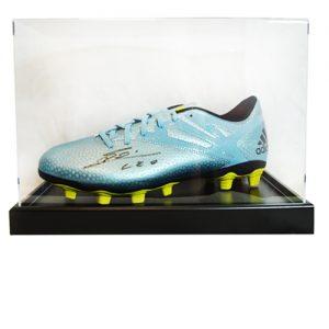 Lionel Messi Signed Football Boot in an Acrylic Case