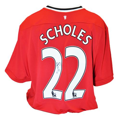 Paul Scholes Signed Manchester United Shirt
