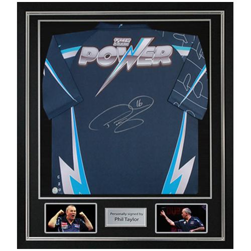 Phil "The Power" Taylor Deluxe Framed Signed Shirt