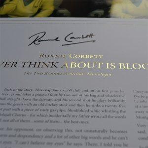 Ronnie Corbett Framed Signed Display