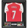 Robert Pires Deluxe Framed Signed Arsenal Shirt