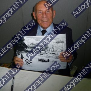 Stirling Moss Framed Signed Formula One Photo - Monaco Grand Prix