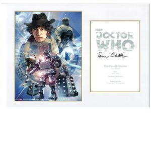 Tom Baker Signed Doctor Who Poster