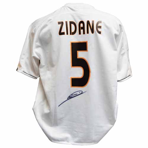 Zinedine Zidane Signed Real Madrid Shirt