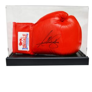 Anthony Joshua Signed Glove in an Acrylic Case (Red Everlast)
