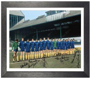 Chelsea 1971 Framed Team Photo signed by 10
