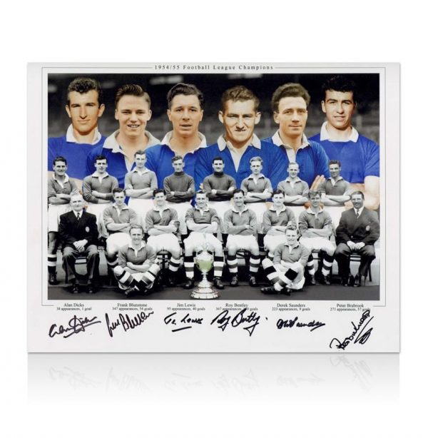 Chelsea 1954-55 Team Signed Photo