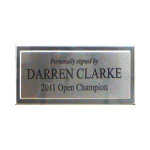 Darren Clarke Framed Signed Presentation