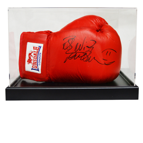 Frank Bruno Signed Boxing Glove in an Acrylic Case