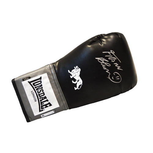 Frank Bruno Signed Boxing Glove (Black Lonsdale)