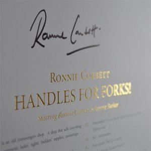 Ronnie Corbett Framed Signed Display - 