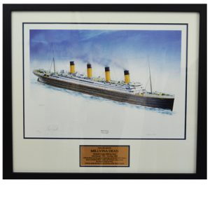 Millvina Dean Framed Signed Titanic Print