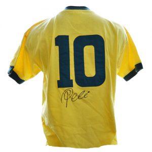 Pele signed brazil shirt