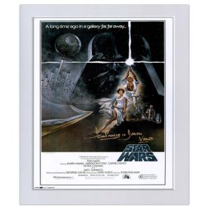 Star Wars Poster signed by Dave Prowse