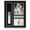 Andrew Strauss Framed & Signed Mini Cricket Bat Display