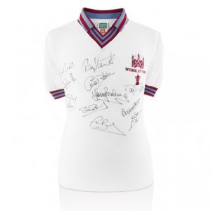 West Ham 1980 Retro Shirt signed by 12