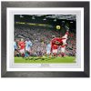 Wayne Rooney Framed Signed Photo - Overhead Kick
